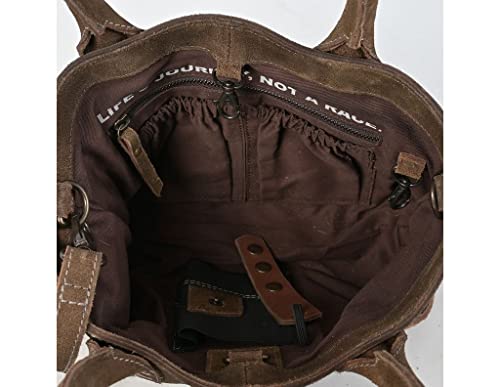 Cowhide Saddle Tramp Satchel