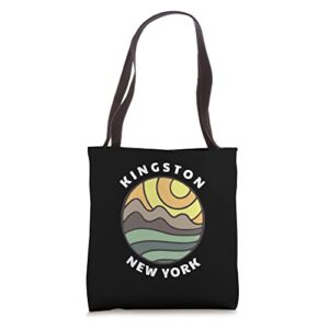 kingston new york ny mountain vacation souvenir tote bag