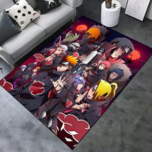 anime rug thickened non-slip locking edge large size customized area rug, cartoon mats carpet decoration for the bedroom living room dormitory 24×36 inch,14