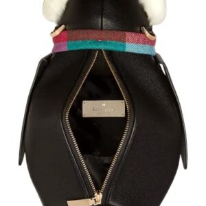 Kate Spade Morty Penguin Crossbody Pebbled Leather Bag (Black/White Multi)