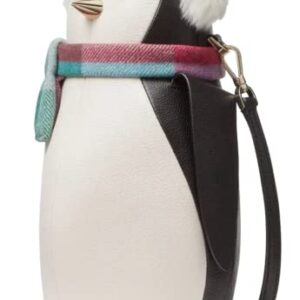 Kate Spade Morty Penguin Crossbody Pebbled Leather Bag (Black/White Multi)