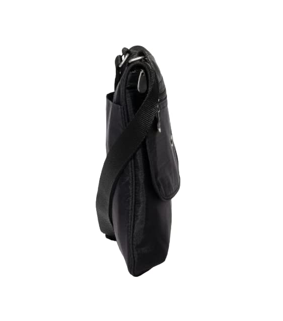 Baggallini Flap 2 It Large Crossbody Bag (Black)