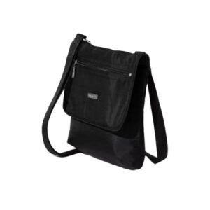 Baggallini Flap 2 It Large Crossbody Bag (Black)