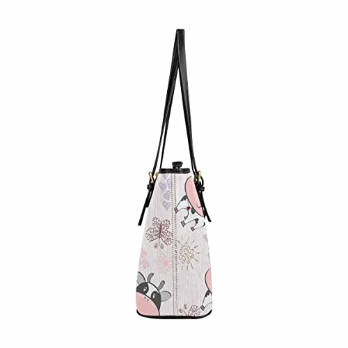 InterestPrint Pattern with C-ow dairy cattles Womens Handbag Ladies Purses Shoulder Bags Tote