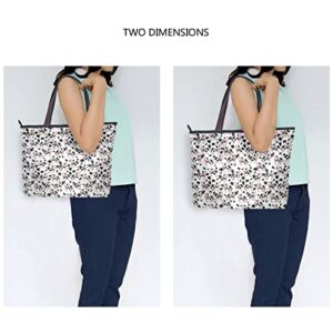 KFBE Women Tote Bags Cow Animal Top Handle Satchel Handbags Shoulder Bag for Shopping L 20800269