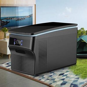 HESNDxbx Mini Fridge Car Refrigerator, Mini Refrigerator, Car Home Dual-use 12v / 24v, Refrigerated Refrigerator Freezer Refrigerated Freezing Partition (Size : 26L)