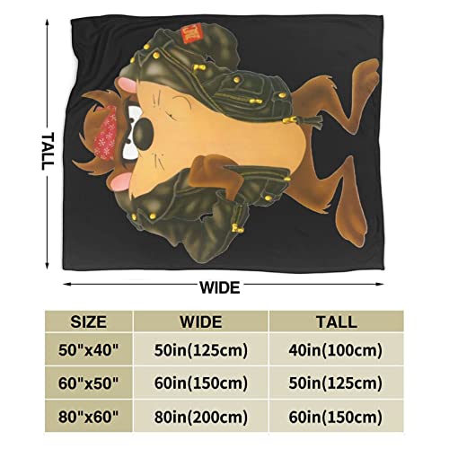 Taz-Mania Blanket Super Soft Throw Blankets for Sofa Bedding Living Kids Adults 50"X40" Inch