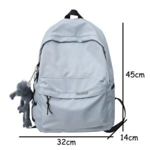 DINGZZ Solid Color Women Rucksack Large School Backpack College Student Travel Backpacks (Color : D, Size : 32 * 14 * 45CM)