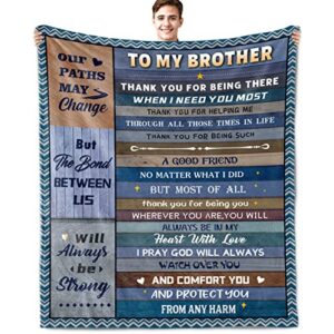 tsefiwo gifts for brother father’s day brother gifts big brother gifts birthday gifts for brother from sister best brother gifts from sister big brother gifts graduation gifts throw blanket 60×50 inch