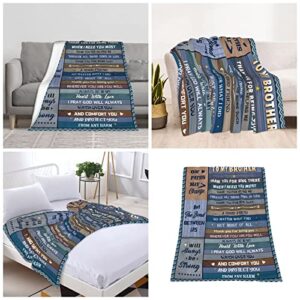 Tsefiwo Gifts for Brother Father's Day Brother Gifts Big Brother Gifts Birthday Gifts for Brother from Sister Best Brother Gifts from Sister Big Brother Gifts Graduation Gifts Throw Blanket 60x50 Inch