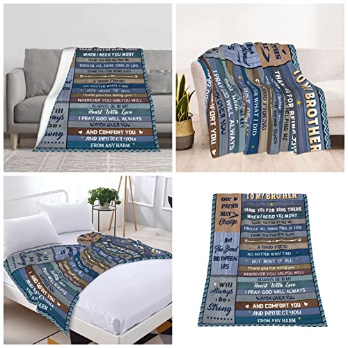 Tsefiwo Gifts for Brother Father's Day Brother Gifts Big Brother Gifts Birthday Gifts for Brother from Sister Best Brother Gifts from Sister Big Brother Gifts Graduation Gifts Throw Blanket 60x50 Inch