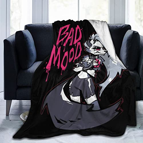 Anime Manga Helluva Boss Blanket Flannel Fleece Lightweight Throw Blankets All Seasons Bed Couch Office Outdoors 50"X40"