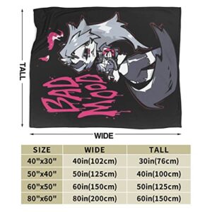 Anime Manga Helluva Boss Blanket Flannel Fleece Lightweight Throw Blankets All Seasons Bed Couch Office Outdoors 50"X40"