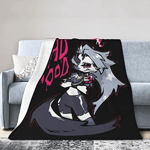 Anime Manga Helluva Boss Blanket Flannel Fleece Lightweight Throw Blankets All Seasons Bed Couch Office Outdoors 50"X40"