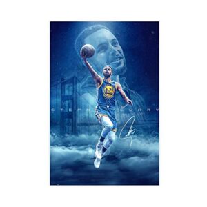 dajiba stephen curry stephen curry great best star hall of fame sports basketball poster canvas poster bedroom decor sports landscape office room decor gift unframe : 12x18inch(30x45cm)