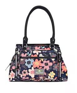 lily bloom maggie satchel handbag (pop art posy)