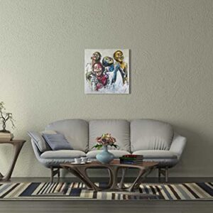 African-American children's canvas wall art posters & prints 4 happy children innocent children bright smiles original heart home decorative art wall canvas art printing art decorative paintings posters can be used for bedroom study living room children's