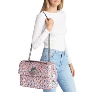 Kurt Geiger Women’s Kensington XXL Sequin Pink Blue Shoulder Crossbody Bag