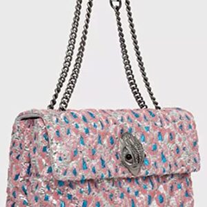 Kurt Geiger Women’s Kensington XXL Sequin Pink Blue Shoulder Crossbody Bag