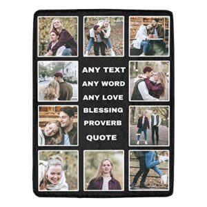 valentines day gifts customizable blanket customized blankets with photos for him personalized picture blanket collages throw photo blankets valentines gift for kids boyfriend women family her decor