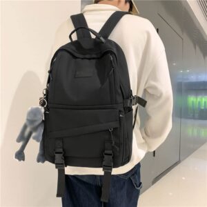 DINGZZ Waterproof Nylon Women Backpack Fashion Large Capacity Traveling Bag School Backpack (Color : E, Size : 31 * 12 * 45CM)