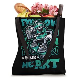 Follow Yout Heart Ghetto Graffiti Sprayer Tote Bag