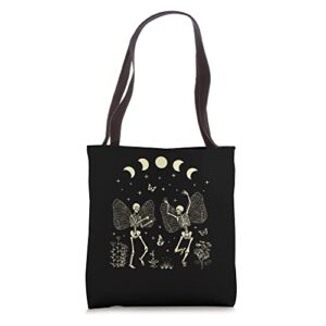 Fairy Grunge Fairycore Aesthetic Butterfly Skeleton Gothic Tote Bag