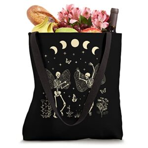 Fairy Grunge Fairycore Aesthetic Butterfly Skeleton Gothic Tote Bag