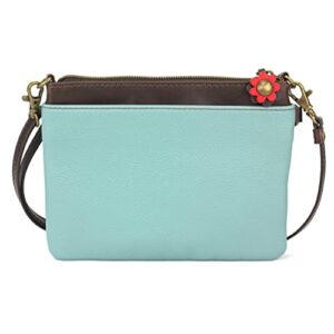 CHALA Mini Crossbody/Purse with Convertible Strap Stylish, Compact, Versatile - Chickadee - Blue