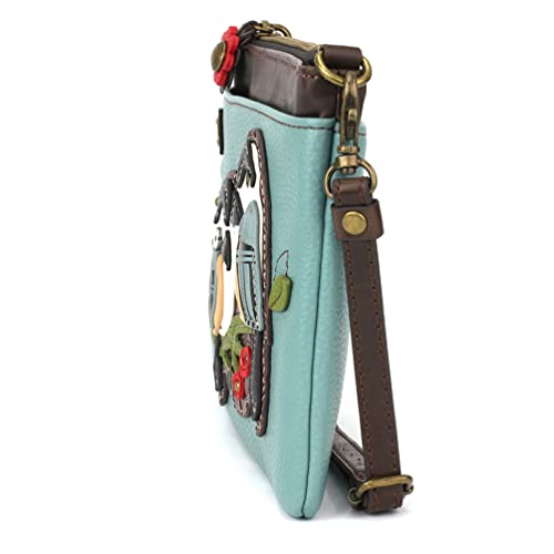 CHALA Mini Crossbody/Purse with Convertible Strap Stylish, Compact, Versatile - Chickadee - Blue