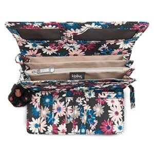 Kipling Rubi Large Printed Wristlet Wallet Blooming Petals