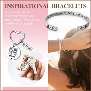 Best Friends Gifts for Women Birthday Gifts for Women Friendship Gifts for Women Friends BFF Sister Gifts from Sister, Her, Friends Funny Gifts for Women Birthday Unique Friendship Bracelets, Candles