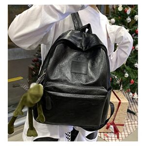 dingzz fashion style women school bag backpacks teengers large capacity travel backpacks (color : black, size : 29 * 11 * 35cm)