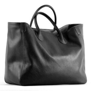 oversize tote bags for women genuine leather handbags and purses brown large shopper bag female travel handbag (a black,41cm-21cm-34cm)