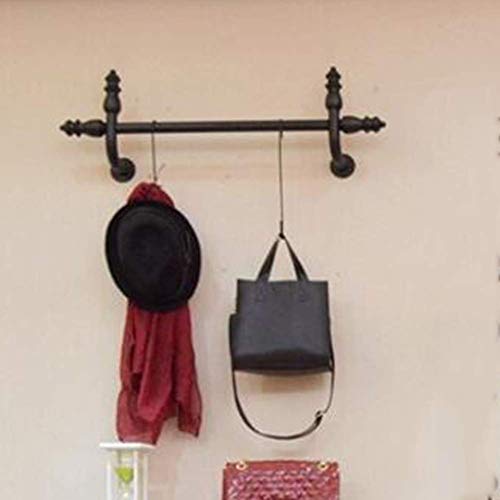 PIBM Stylish Simplicity Shelf Wall Mounted Floating Rack Wooden Industrial Style Shelf Iron Art Hanger Clothing Store Living Room Hotel The Mall,8 Sizes, a , Length x Height 100x10cm