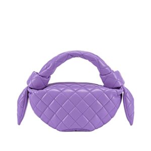 jw pei women’s croissant top handle bag (purple)