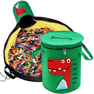toy storage organizer and play mat,cartoon storage bucket clothes storage basket dirty clothes basket children’s toy storage basket