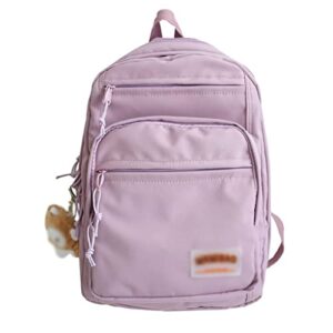 dingzz waterproof nylon backpack female schoolbag teenage girls men travel backpacks large capacity (color : e, size : 27 * 18 * 36.5cm)