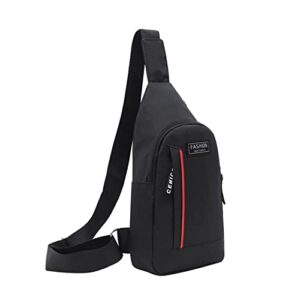 xueqi crossbody sling backpack sling shoulder bag travel hiking chest bag daypack for hiking travel with earphone hole