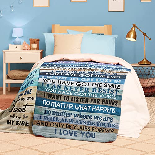 Eslygoily Gifts for Boyfriend Unique Gift Ideas for Boyfriend Birthday Decoration Gifts for Boyfriend for Boyfriend Romantic Decoration Gift for Boyfriend Throw Blankets 60x80 inch