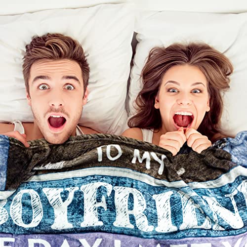 Eslygoily Gifts for Boyfriend Unique Gift Ideas for Boyfriend Birthday Decoration Gifts for Boyfriend for Boyfriend Romantic Decoration Gift for Boyfriend Throw Blankets 60x80 inch