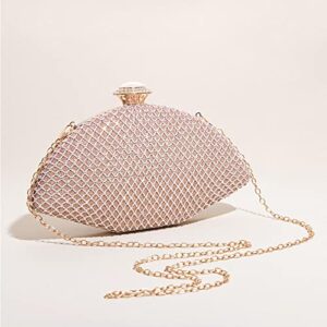 Clutch Bag for Women New Dinner Bag Hand Held Rhinestone Shining Portable Banquet Bag Diamond Encrusted Dress Bag