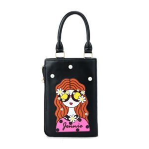 lui sui women’s novelty unique girls face shoulder purse bags personalized cute tote top handle satchel crossbody bags