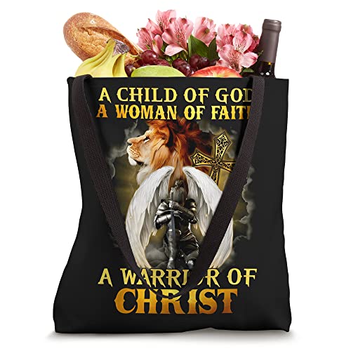 Knight Templar Christian Woman Child Of God Woman Of Faith Tote Bag