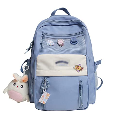 DINGZZ Waterproof Women Backpack College Style Schoolbag for Teenage Girls Cute Travel Backpack Bookbag (Color : E, Size : 32cm x11cm x43cm)