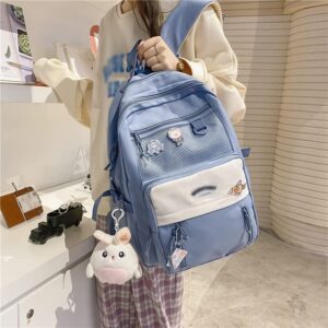 DINGZZ Waterproof Women Backpack College Style Schoolbag for Teenage Girls Cute Travel Backpack Bookbag (Color : E, Size : 32cm x11cm x43cm)