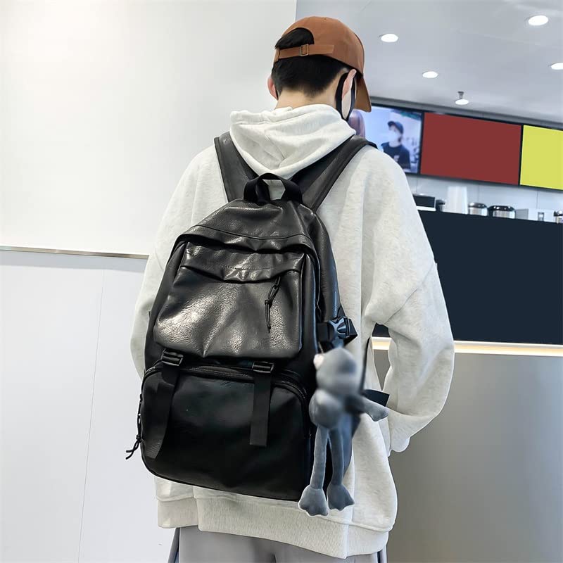 DINGZZ Fashion Women's Backpack Female Leather Bag School Bags Teenage Girls Men Travel Backpack (Color : D, Size : 32 * 12 * 42CM)