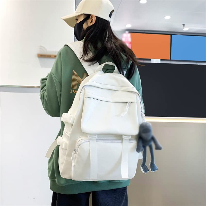 DINGZZ Fashion Women's Backpack Female Leather Bag School Bags Teenage Girls Men Travel Backpack (Color : D, Size : 32 * 12 * 42CM)