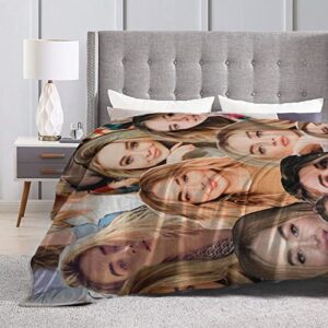 Sabrina Carpenter Collage Throws Blanket, Super Soft Fleece Blanket for Sofa Couch Bed All Season for Adults Children
