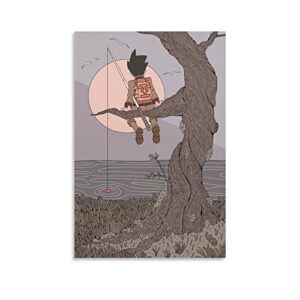 shahu hxh gon x hunter anime poster for bedroom aesthetic wall decor canvas wall art gift 12x18inch(30x45cm)